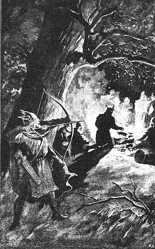 Palnetoke drber kong Harald med en guld-omviklet pil