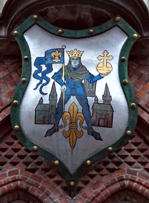 Canute the Holy in Odense city's coat of arms