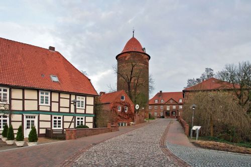 Valdemar-tårnet i det tidligere slot Dannenberg hvor Valdemar Sejr og hans søn blev holdt fangen