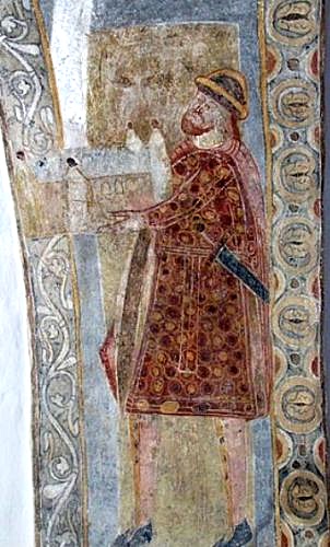 Kalkmaleri af Esbern Snare i Gerløv Kirke