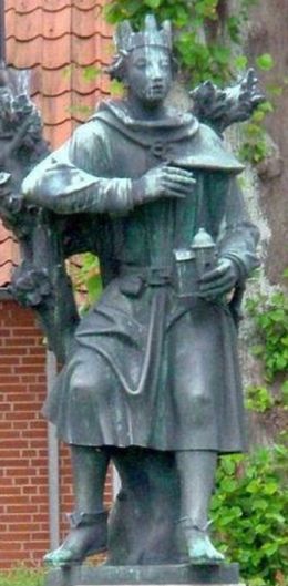 Statue af Svend Grathe i Nordborg på Als