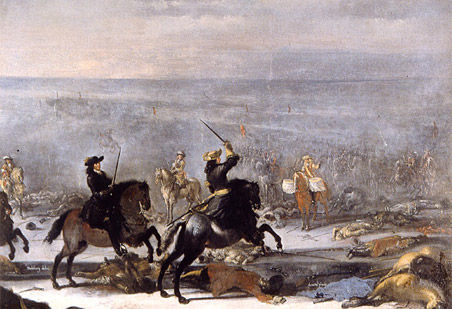 The battle at Lund in Scania - 1676