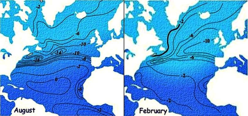 Havvands-temperaturer i sen Pleistocn
