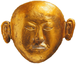 Death Mask
of gold from the Princess of Chen's tomb