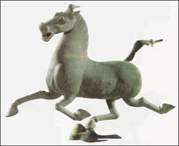 The Han dynasty bronze horse from Gansu