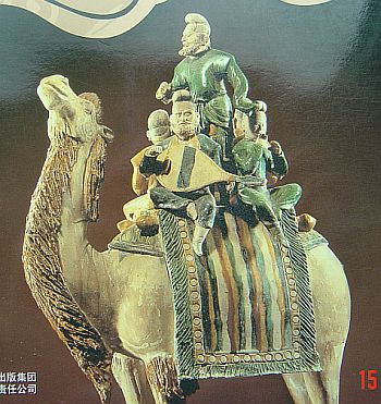 Musicians on camel - found in Tang Dynasty grave near Xian - The National Museum of Chinese History