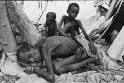 Famine in Africa - perhaps in Ethiopia 