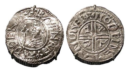 Coin with a portrait of Sweyn Forkbeard
