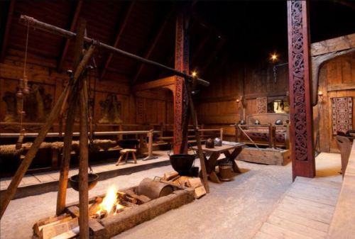 Hall in Lofoten Viking Museum