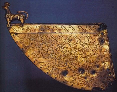 A gilded weather vane from a Viking ship