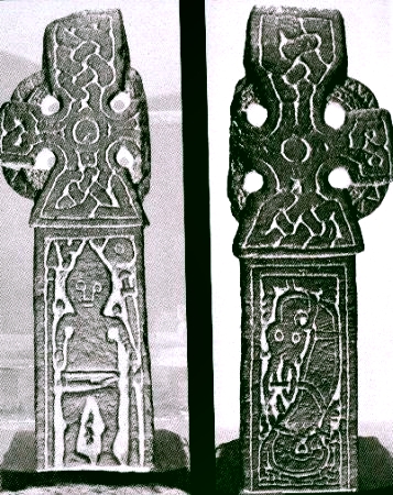 Keltisk kors med viking
