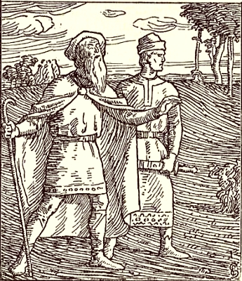 The Opland king Rørek and his kinsman Svein
