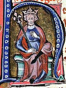Knud den Store i et middelalderligt manuskript