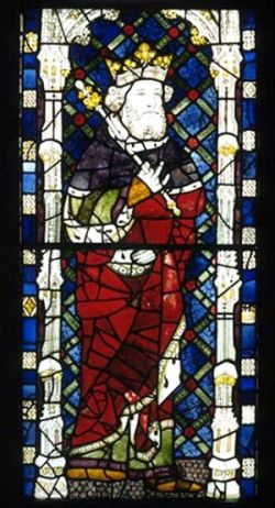 Canute the Great as glass mosaic