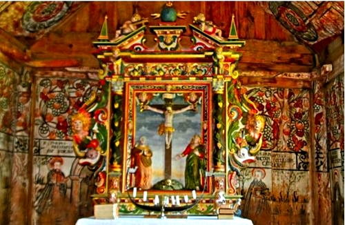 The altar of Urnes stave church