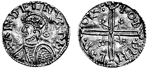 Mønt præget i Lund med Hardeknuds navn