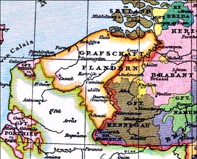 The Duchy of Flanders around 1400