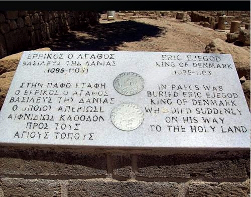 Erik Ejegods grav på Cypern