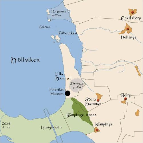 Map showing Fodevig