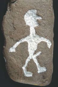 Petroglyph on a stone from
Truehøjgård in Himmerland