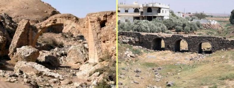 Ruins of Roman bridges in Syria