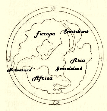 World map from the early Middle Ages
