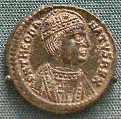 Portrait of Theodahad on
coin