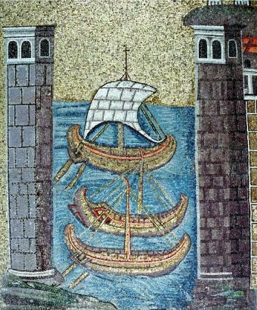 Tre skibe ankommer til Ravennas havn