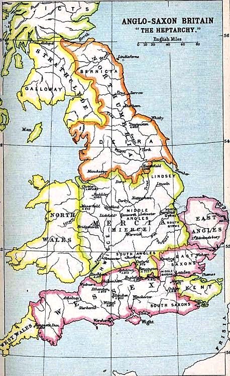 De Angel-Saxiske kongeriger i Britanien