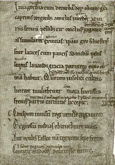 A page of Saxo's original manuscript