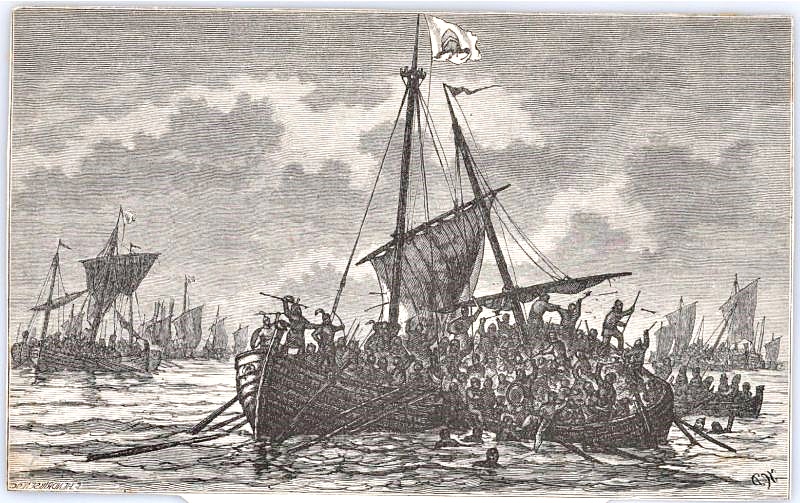 Absalon's battle with the Slaws at Greifswaldø May 21, 1184