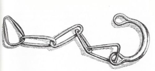 Iron chain used to weigh down Erik Plovpenning's body