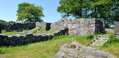 The ruins of Lilleborg on Bornholm