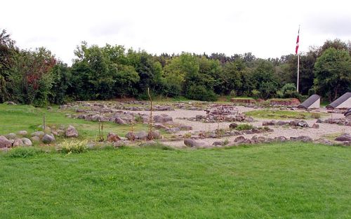 The ruins of Øm Monastery at Gl. Ry near Skanderborg