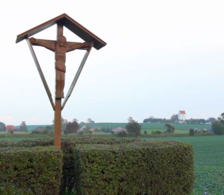 Crucifix at the road to Fyens Hoved at Stubberup Church