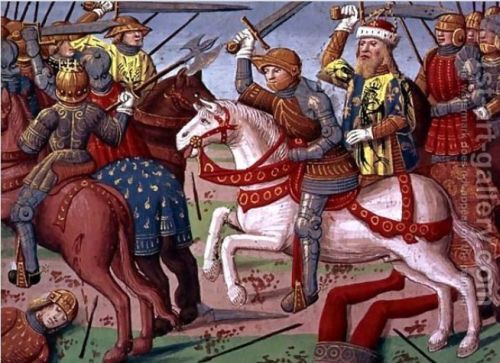 Illustration til det franske middelalderdigt Ogier le Danois