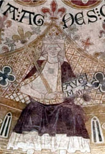 Kalkmaleri af Agnes of Brandenburg
