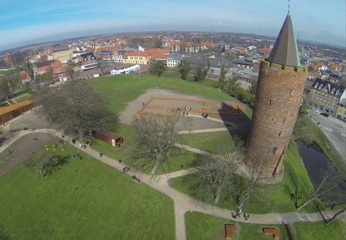 Vordingborg old castle area with the Goose Tower