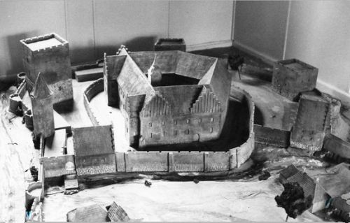 Model of Kalundborg Castle at Valdemar Atterdag's time