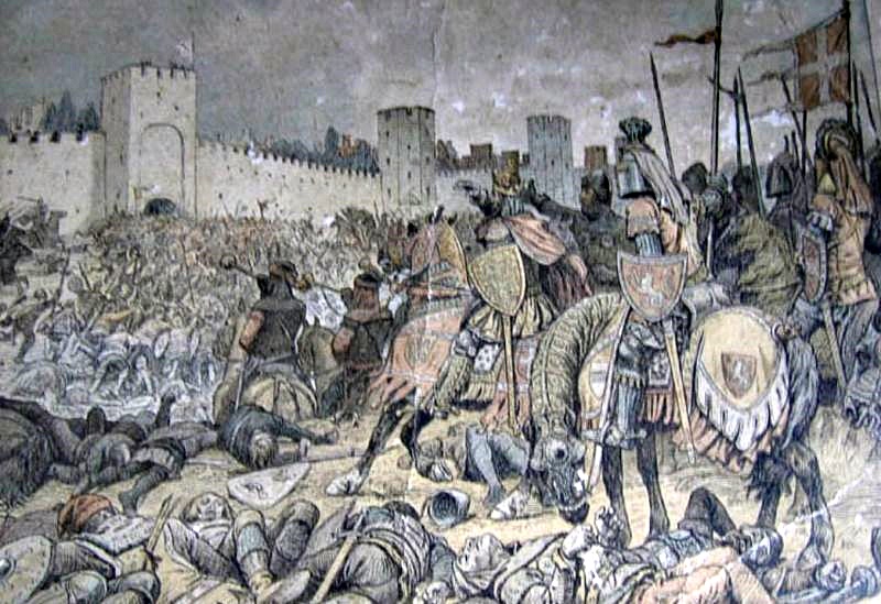 The battle at Visby's city wall