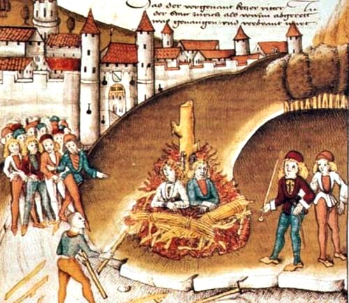 Straffen for homoseksualitet i middelalderen
