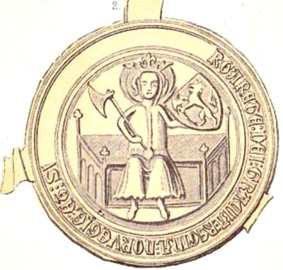 Dronning Margretes segl som regent af Norge, benyttet i 1388