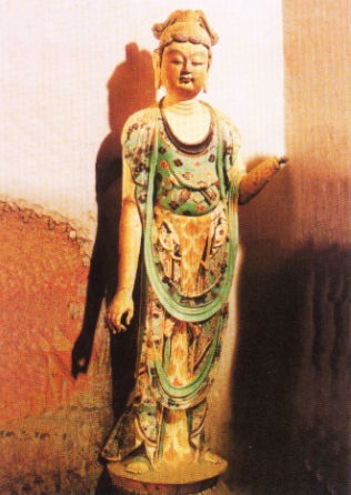 One more Buddha with blond hair from the Dunhuang cave no. 45
