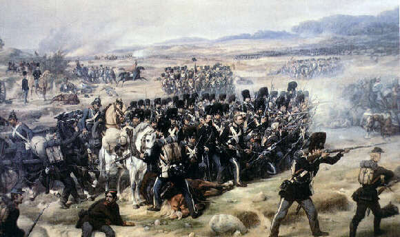 Livgarden i kamp i slaget ved Isted 1850