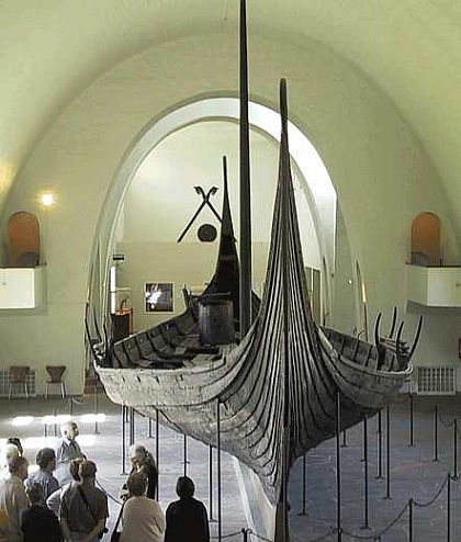 The Oseberg vikingship from Norway