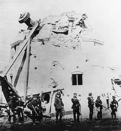 Dybbï¿½l windmill after the final assault 18. of April 1864 - Prussian photo