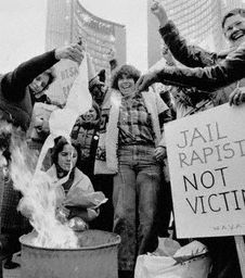 Bra-burning in Toronto in 1979