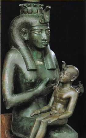 Isis with Horus child