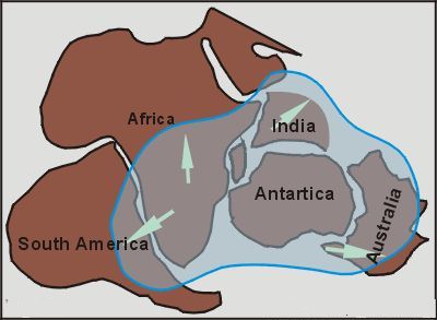 The extension of the Karoo Ice Age glaciation in Gondwana