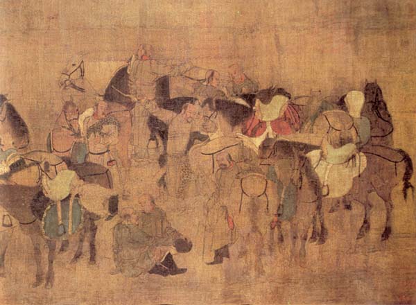 Qi Dan bryder lejren op. Kinesisk tegning, ukendt oprindelse